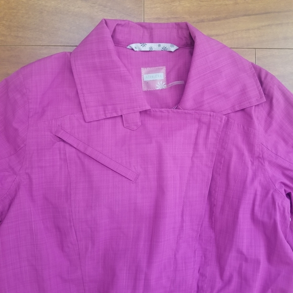 ATHLETA Commuter Moto Asymmetrical Lined Jacket Orchid 872384 Size S - Picture 14 of 16